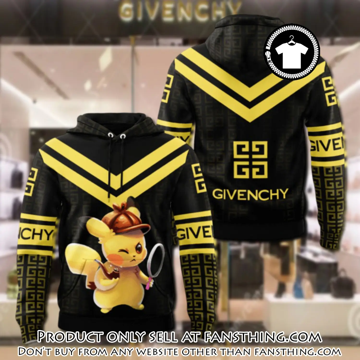 Givenchy pokemon unisex hoodie luxury brand gifts  jh2070 fst5458255
